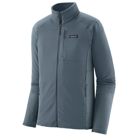 Die strapazierfähige Patagonia R1 Hybrid Jacket ist eine sehr gut durchdachte technische Fleecejacke für viel Bewegungsfreiheit in luftigen Höhen.