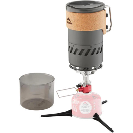 Das MSR Switch System Stove Gaskocher Set versorgt dich auf deinen Abenteuern mit dem leistungsstarken und vielseitigen Switch-Kocher samt Zubehör.