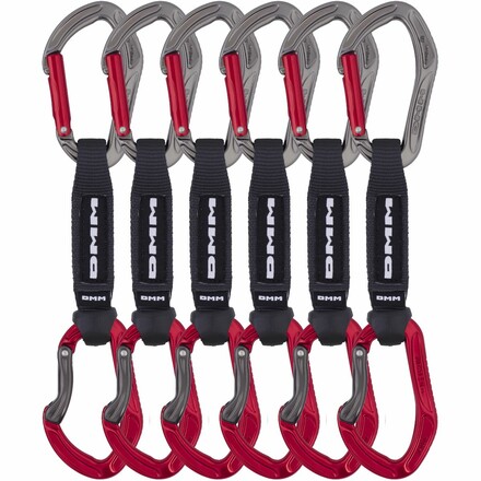  Das DMM Alpha Sport Express-Set ist für Sportkletterer gemacht und verfügt über eine robuste Nylon Schlinge, sowie ergonomisch geformte Karabiner