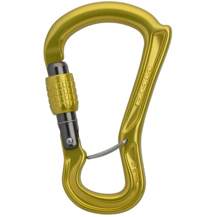  Der DMM Ceros Verschlusskarabiner ist ein Sicherungskarabiner in HMS-Form mit innenliegendem Gate um Querbelastungen zu vermeiden.
