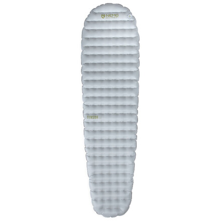 Die Nemo Tensor  Elite Ultralight Sleeping Pad ist eine besonders leichte Isomatte für schmale Abenteurer. Flüsterleise und easy aufgepumpt!