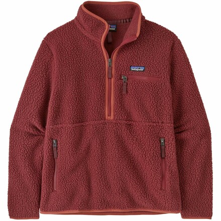 Für echte Retro-Vibes und viel Wärme sorgt der kuschelige Patagonia Women's Retro Pile Marsupial Fleecepullover aus doppellagigem Webpelz-Fleece.