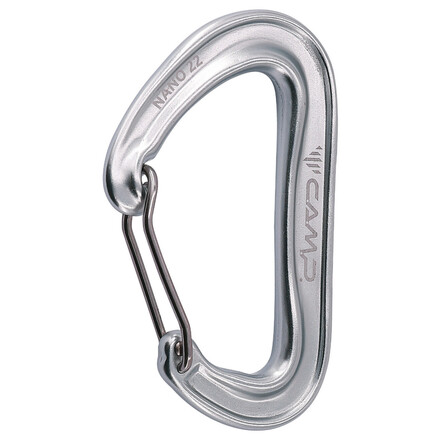 Der Camp Nano 22 Schnappkarabiner wiegt nur 22 Gramm und überzeugt durch gutes Handling. Im Klettershop online bestellen