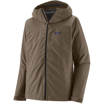 Die Patagonia Boulder Fork Rain Jacket Hardshelljacke ist sehr  leicht und atmungsaktiv und eignet sich für lange Trekkingtouren auch im alpinen Bereich.
