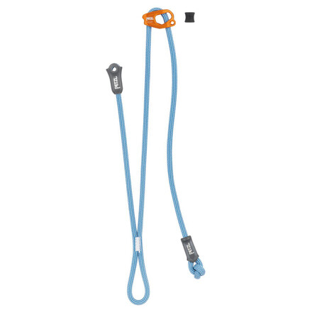 Die Dual Connect Adjust von Petzl ist eine verstellbare Standplatzschlinge mit einem fixen und einem einstellbaren Arm, ideal für Mehrseillängen