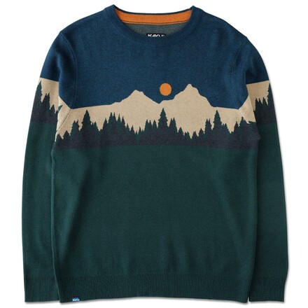 Der gemütliche und warme Highline Pullover von Kavu ist die stylische Varinte des Ugly Sweaters und zieht alle Blicke auf sich.