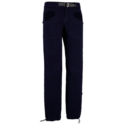 Die E9 Rondo Belt Kletterhose ist eine bequeme und funktionale Kletterhose mit integriertem Gürtel, ikonischen, runden Taschen und zwei Bürstenhalterungen.