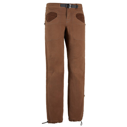 Die E9 Rondo Belt Kletterhose ist eine bequeme und funktionale Kletterhose mit integriertem Gürtel, ikonischen, runden Taschen und zwei Bürstenhalterungen.