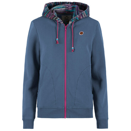 Die E9 Women’s Bea T-S Hoody ist eine bequeme und robuste Kapuzenjacke aus Bio-Baumwolle. Mit origineller Kapuze in Strickoptik und zwei Fronttaschen.