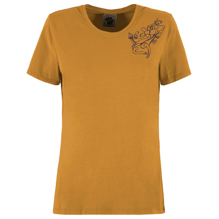 Das E9 Women’s Mush T-Shirt ist ein bequemes und bewegungsfreundliches T-Shirt für aufregende Klettertouren. Mit femininem Print auf der Brust.
