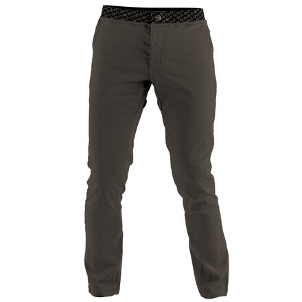 Die Nograd Fonzi Kletterhose ist eine schmal geschnittene Boulderhose mit elastischem Bund. Im Klettershop Chalkr online bestellen
