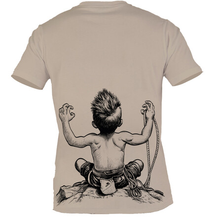 Das robuste Nograd Born To Climb T-Shirt aus Bio-Baumwolle punktet mit seiner klassischen Passform und einem aufregenden XL-Print auf dem Rücken.