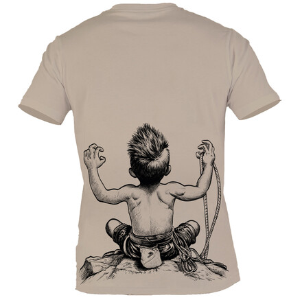 Das Nograd Born To Climb T-Shirt für Kinder punktet mit seinem robusten und zugleich gemütlichen Material und einem richtig coolen XL-Print auf dem Rücken.