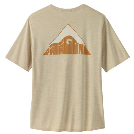 Das Cap Cool Daily Graphic Lands Tshirt von Patagonia leitet Feuchtigkeit hervorragend ab und trocknet besonders schnell, damit du aktiv bleiben kannst