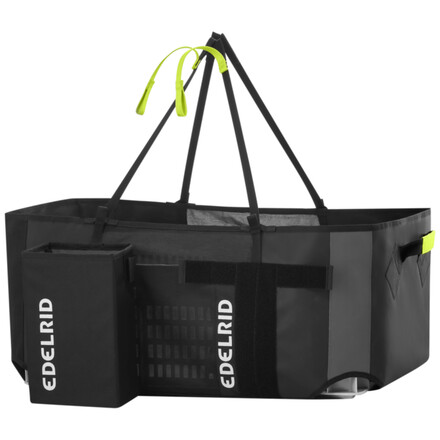 Die Edelrid Setter Bag ist eine sehr robuste und langlebige Transporttasche. Mit einem Volumen von 40 Litern bietet sie genug Platz für eure Griffe.
