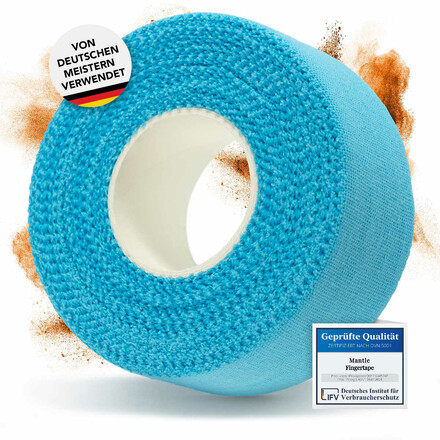 Das Fingertape für Kletterer von Mantle Climbing ist hautfreundlich, leicht abzureißen und in verschiedenen Farben erhältlich