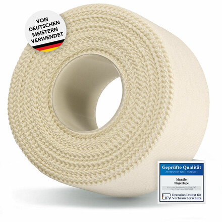 Das breite Mantle Climbing Fingertape unterstützt und schützt Gelenke, Sehnen, Bänder und die Haut beim Klettern und Bouldern