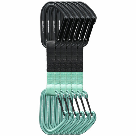 Das Black Diamond Hotforge Hybrid Quickdraw Express-Set ist vielseitig beim Sportklettern oder im alpinen Gelände einsetzbar.