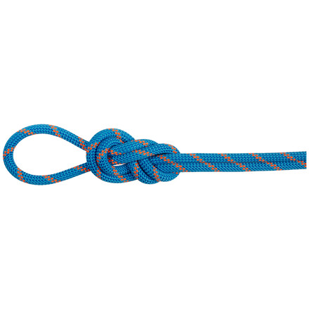 Das Mammut 8.0 Alpine Dry Rope ist ein Kletterseil, das sowohl als Doppel- als auch als Zwillingsseil zertifiziert ist und damit ist es sehr viellseitig.