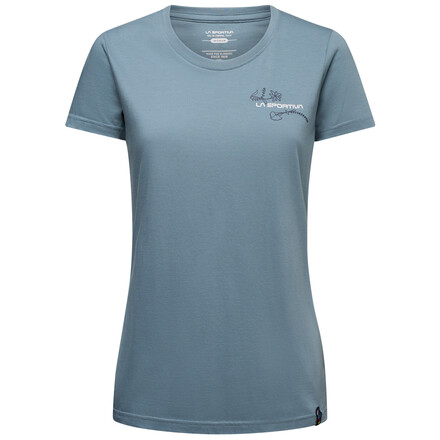 Das La Sportiva Women's Climb Flower T-Shirt schenkt dir in der Vertikalen und in der Freizeit einen floralen Kick. Aus robuster Bio-Baumwolle.