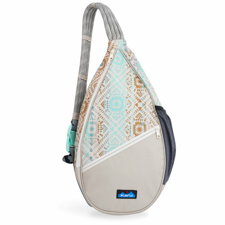 Die Kavu Paxton Pack ist eine lässige Tasche aus strapazierfähigem und wasserabweisendem Polyester und einem Schultergurt aus Kletterseil.