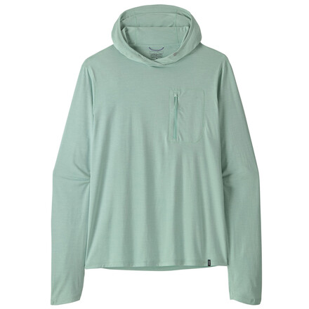 Der Patagonia Cap Cool Sun Hoody ist ein leichter und feuchtigkeitsableitender Begleiter mit einem UV-Schutz von 40+. Ideal für lange Tage in den Bergen.