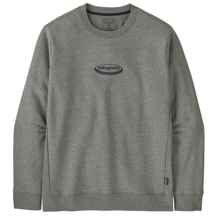 Das Patagonia '95 Oval Logo Uprisal Crew Sweatshirt aus robusten und weichen Materialien begleitet dich zuverlässig in die Halle und an den Felsen.