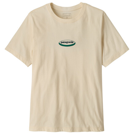 Das Patagonia '95 Oval Logo T-Shirt überzeugt mit seinem Material aus reiner Bio-Baumwolle und einem lässigen und entspannten Front- und Back-Print.