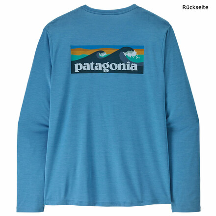 Das funktionale Patagonia L/S Cap Cool Daily Langarmshirt ist ein sehr robustes, geruchshemmendes und vielseitiges Langarmshirt in tollen Designs.