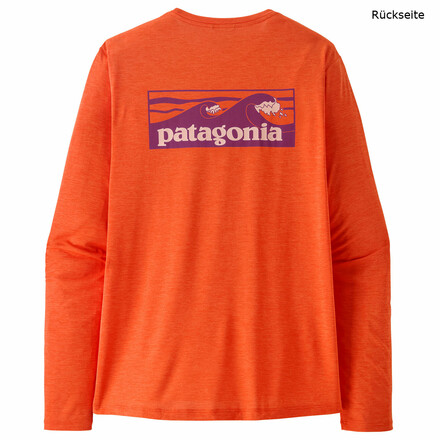 Das funktionale Patagonia L/S Cap Cool Daily Langarmshirt ist ein sehr robustes, geruchshemmendes und vielseitiges Langarmshirt in tollen Designs.