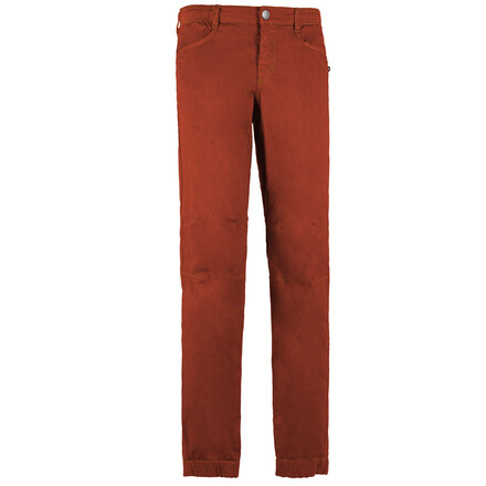 Die E9 Ape9 ist eine alltagstaugliche Kletterhose mit vorgeformten und verstärkten Knien. Für den reibungslosen Sprung von der Straße in die Vertikale!