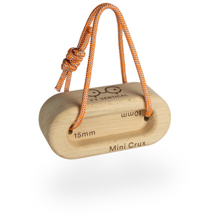 Der YY Vertical Mini Crux ist ein kompakter Fingertrainer aus Buchenholz mit verschiedenen Leisten und Pinch – ideal für mobiles Fingerkrafttraining, Aufwärmen und gezielte Übungen überall.