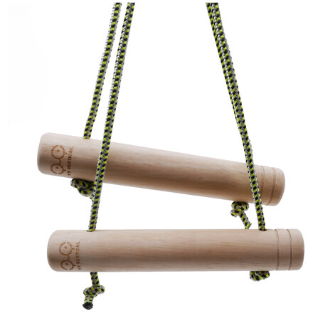 Die YY Vertical TWIN-Zylinder sind klassische Trainingsgriffe aus recyceltem Gummiholz und eignen sich ideal zur Verbesserung von Griffkraft, Armkraft und Zugfähigkeit.