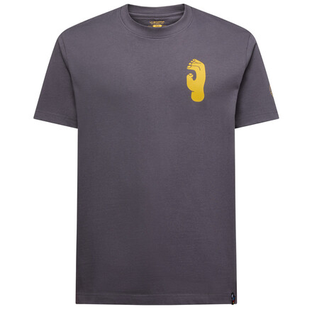 Das La Sportiva Crimp T-Shirt ist ein komfortables und sehr robustes T-Shirt aus Heavyweight Baumwolle. Mit tollem Hand-Print auf der linken Brustseite.