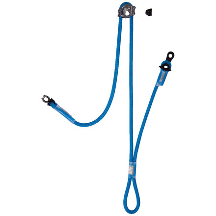 Das Reel ist ein kompaktes Verbindungsmittel für die Selbstsicherung am Standplatz beim Klettern und ermöglicht eine präzise und sichere Längenanpassung auch unter Belastung.