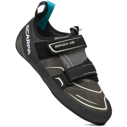 Der Scarpa Reflex VS ist ein komfortabler Hallenkletterschuh mit neutraler Passform und Klettverschluss – ideal für Einsteiger und lange Indoor-Sessions.