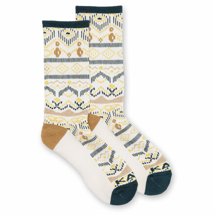 Mit den Kavu Moonwalk Socken im robustem Jacquardstrick sind deine Füße zu jeder Jahreszeit farbenfroh und funktional gekleidet.