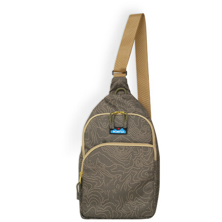 Das Kavu Pender Pack ist ein kompakter Crossbody-Rucksack mit 7,5 Litern Volumen und wasserabweisendem Material.
