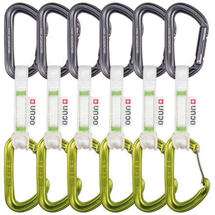 Das Hawk QD Combi Bio Dyn Ring ist ein leichtes Express-Set, das sich besonders fürs Sport- und Alpinkletter eignet und aus biobasiertem Dyneema hergestellt ist.