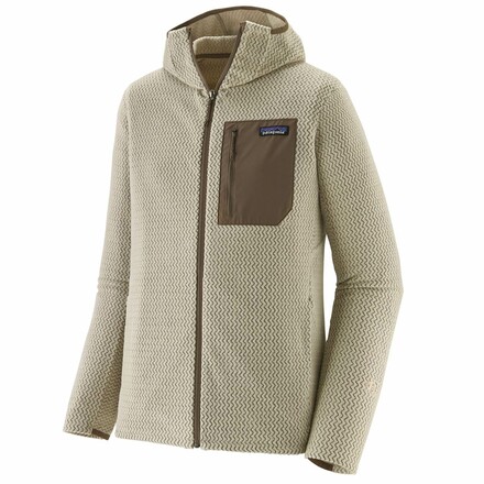 Die robuste R1 Air Full-Zip Hoody Fleecejacke vonm Patagonia hält auch anspruchsvollen Outdooraktivitäten stand und euch gleichzeitig warm. 