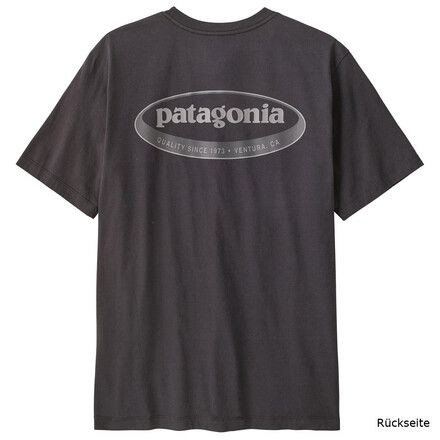 Das Patagonia '95 Oval Logo T-Shirt überzeugt mit seinem Material aus reiner Bio-Baumwolle und einem lässigen und entspannten Front- und Back-Print.