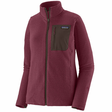 Die Patagonie Women's R1 Air ist eine Full-Zip Fleecejacke aus recyceltem Polyester, die besonders atmungsaktiv ist und jede Aktivität mitmacht. 