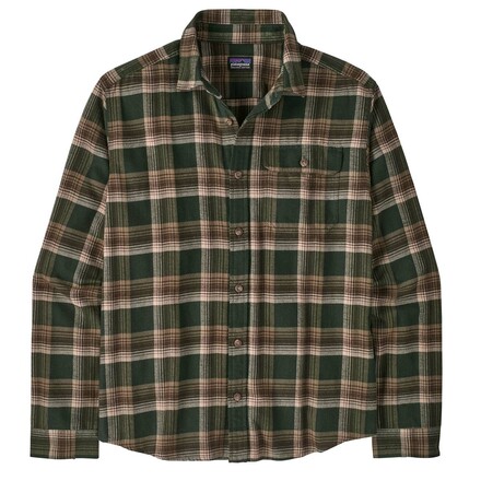 Das Patagonia Cotton in Conversion Lightweight Fjord Flannel Langarmshirt ist ein zeitloses und weiches Baumwollhemd mit dezenter Brusttasche und Kragen.