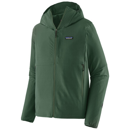 Der R1 TechFace Hoody von Patagonia ist eine robuste und minimalistische Softshelljacke, die sich perfekt für wechselhaftes Wetter in den Bergen eignet
