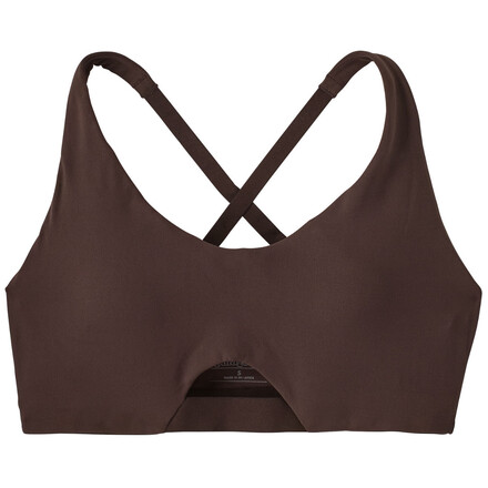 Der Patagonia Women's Maipo Low Impact Adjustable Bra ist ein aus recycelten Fischernetzen bestehender Sport-BH, der Bewegungsfreiheit und Halt bietet.