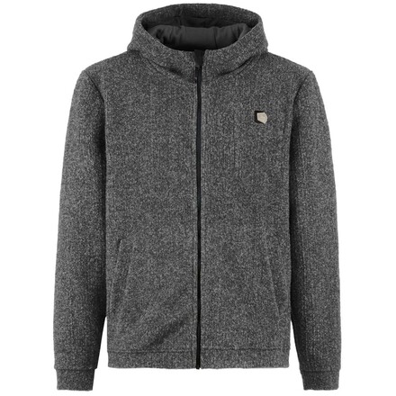 Mimmo ist eine warme Kapuzenjacke, die aus einem weichen und angenehm zu tragenden Kunstfasergewebe mit Wollanteil besteht.