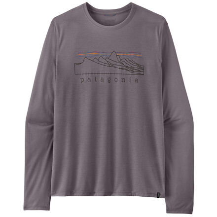 Das leichte Patagonia L/S Cap Cool Trail Stratapeaks ist ein besonders robustes und sehr atmungsaktives Langarmshirt für herausfordernde Aktivitäten. 
