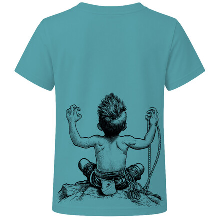 Das robuste Nograd Born To Climb T-Shirt aus Bio-Baumwolle punktet mit seiner klassischen Passform und einem aufregenden XL-Print auf dem Rücken.