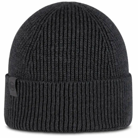 Weiche Strickmütze aus Merinowoll-Mix mit natürlicher Temperaturregulierung und klassischem Umschlag.