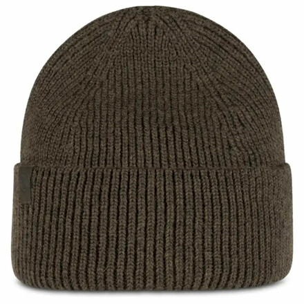Weiche Strickmütze aus Merinowoll-Mix mit natürlicher Temperaturregulierung und klassischem Umschlag.